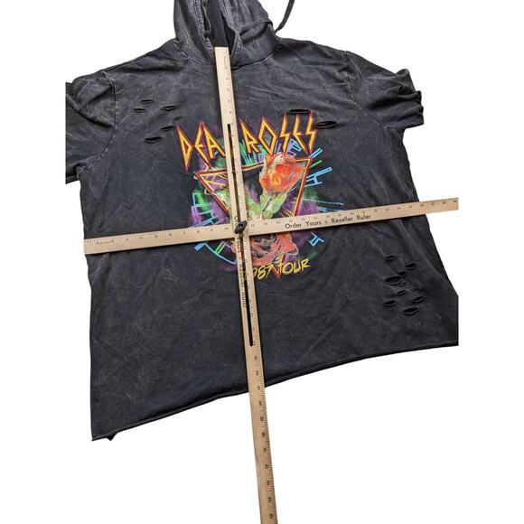 Torrid Hoodie Dead Roses 80s Tour Women 3X Distressed Sweatshirt Vintage Band - Picture 10 of 16